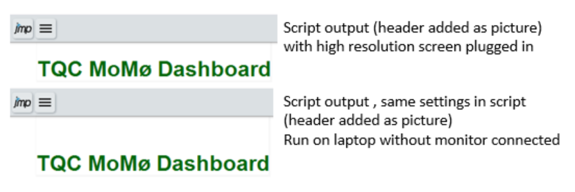 Impact of screen resolution on html output - JMP User Community