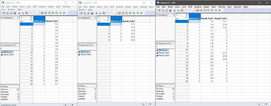 Solved: Merge Data Tables - JMP User Community