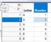 Solved: select a row then reselect Scriptiing - JMP User Community