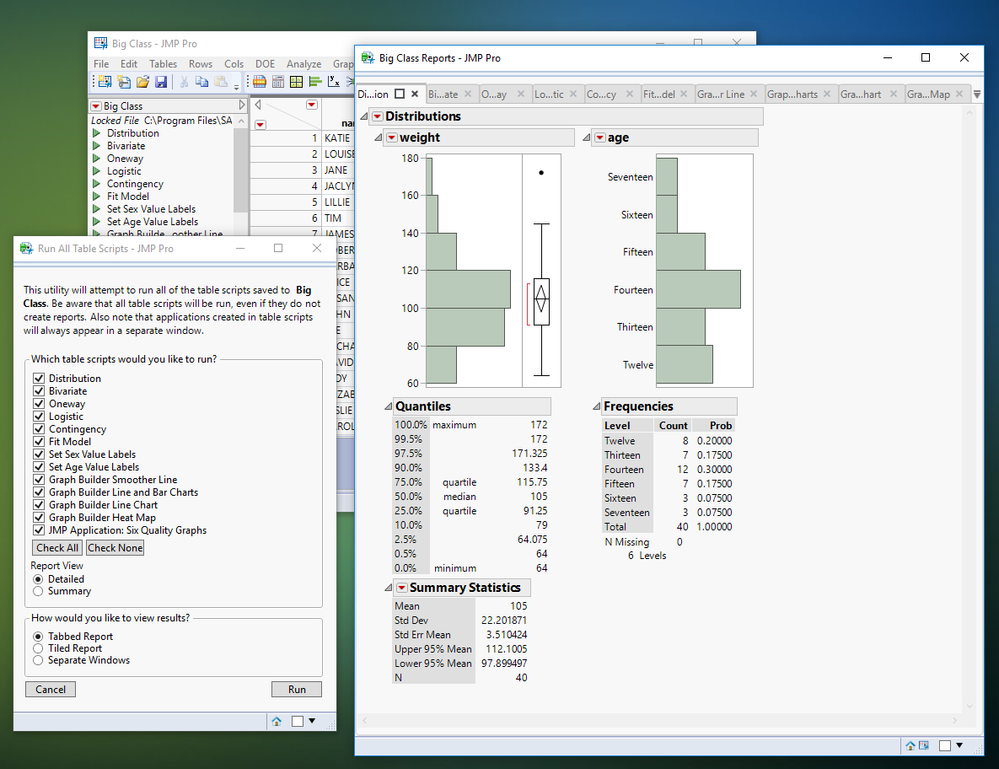 Run All Table Scripts Jmp User Community