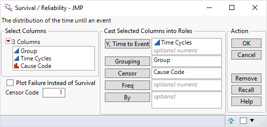 Displaying at risk tables under kaplan meier - JMP User Community
