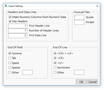 CSV options