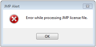 Error while processing JMP license.png