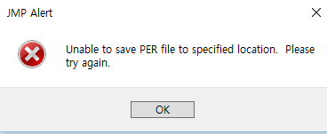 What if you get the "Unable to save PER file to specified location" errror? No worries!