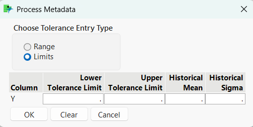 Figure 3: Metadata entry