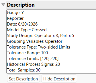 Figure 11: Custom description