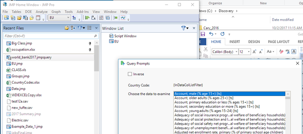 Query with Run on Open started from Recent Files