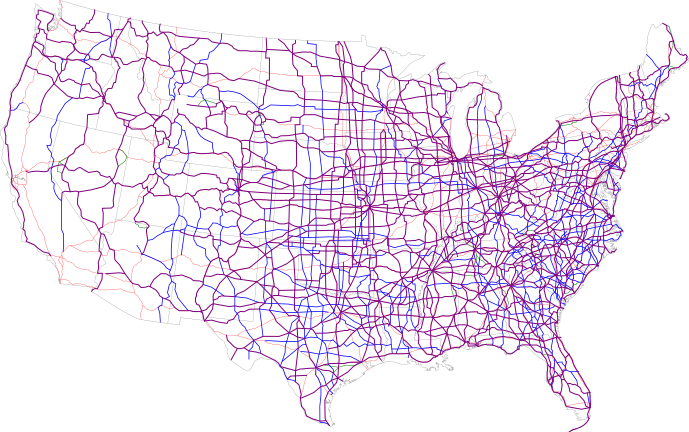 The stuff dreams are made of... (image from Wikipedia: https://commons.wikimedia.org/wiki/File:Map_of_current_US_Routes.svg)