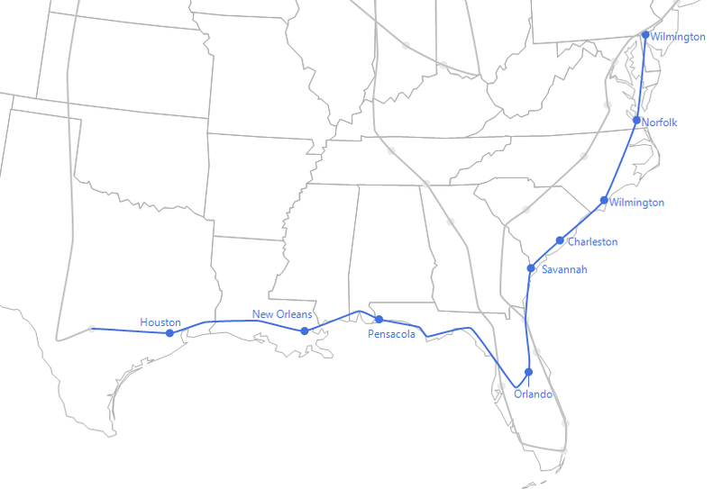 Final_Road_Trip_Coastal_States.png Fig. 9: Coastal excursions