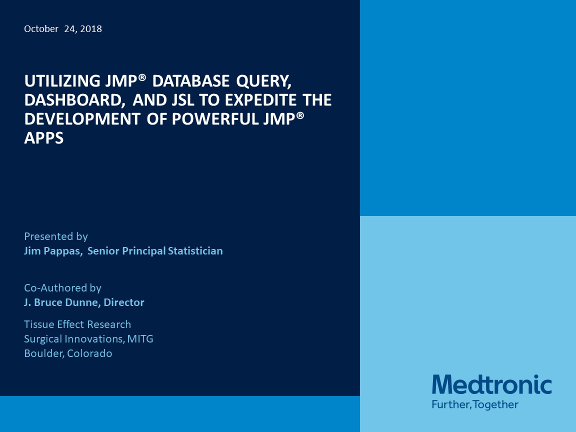 Utilizing JMP® Database Query, Dashboard, and JSL to Expedite the