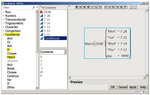 The Formula Editor has a list of functions