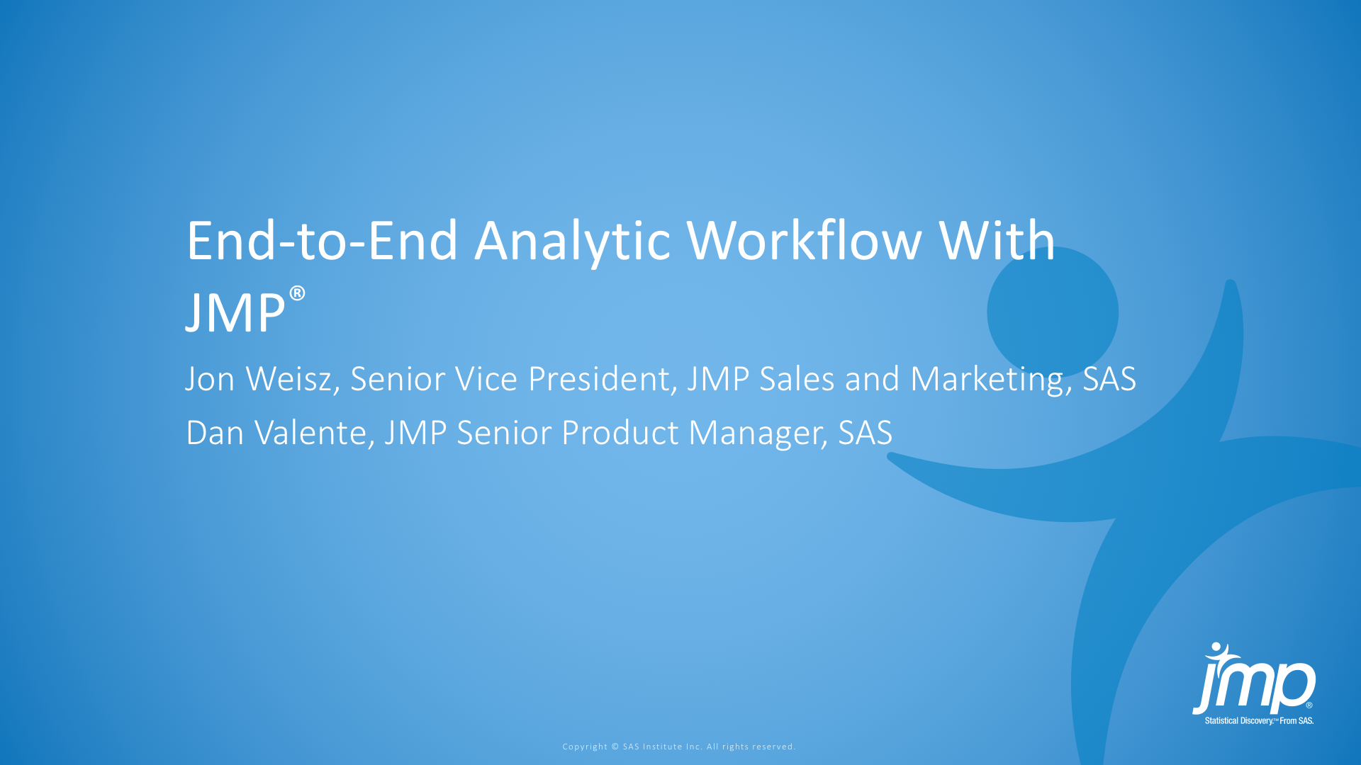 End-to-End Analytic Workflow With JMP® - JMP User Community