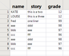 several rows added, several times