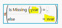 The variable names are in the script