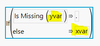 The variable names are in the script