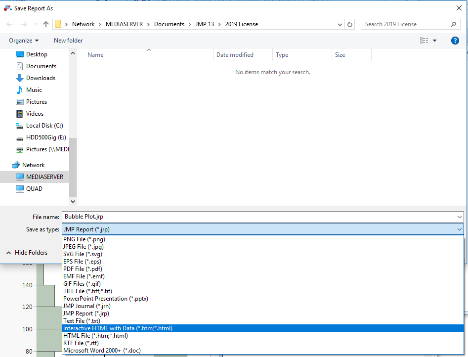 Solved How To Save Jmp Graph To Interactive Html File Jmp User Community