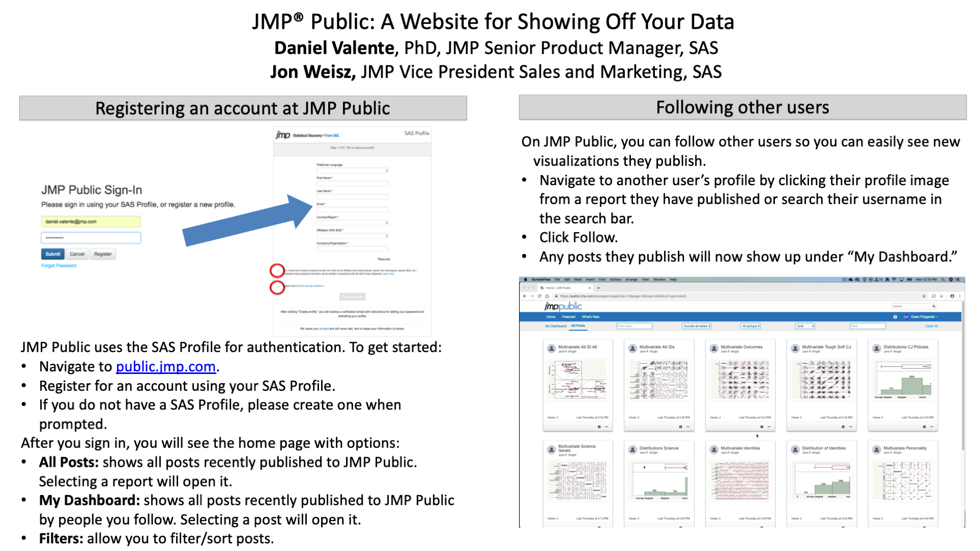 JMP(R) Public: A Website for Showing Off Your Data ( 2019-EU-EPO-133 ...