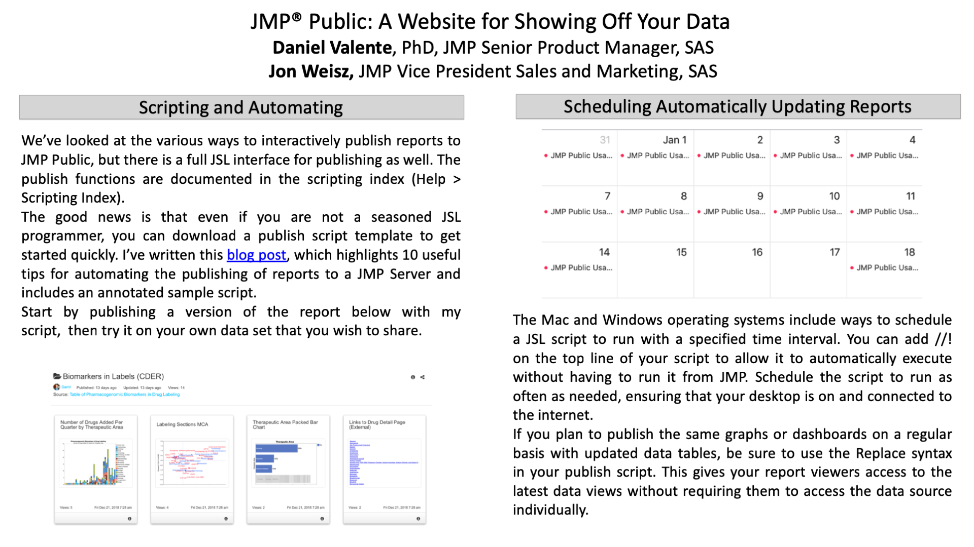 JMP(R) Public: A Website for Showing Off Your Data ( 2019-EU-EPO-133 ...