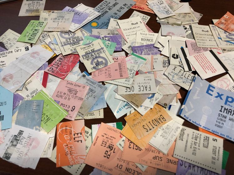 I collected my movie ticket stubs for 23 years. I decided to enter the data from them into JMP.