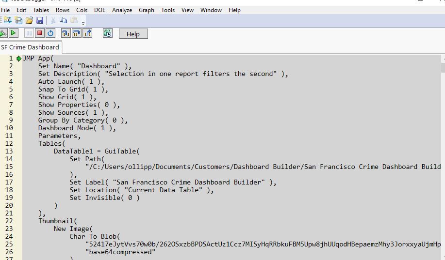 Then, view script in Debug window.