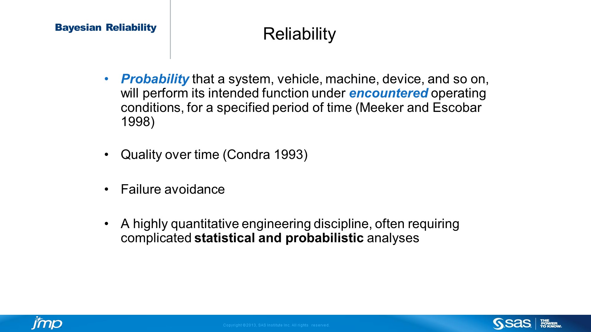 The Use of Bayesian Methods in Reliability Data Analysis ( 2019-EU-45MP ...
