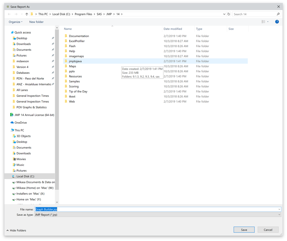 Save Report As - JMP 14 Application Folder.png