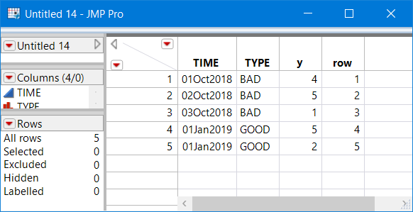 Your specified table layout - Row # column added