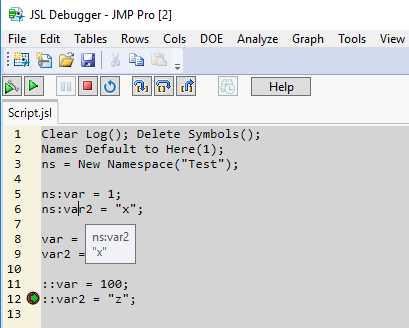 Enhance the Debugger - JMP User Community