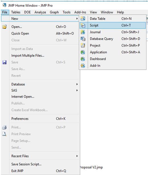 File>New Script