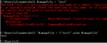 powershell output in a CMD window