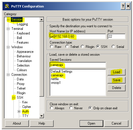 Putty: Simple trick to log all session output by default