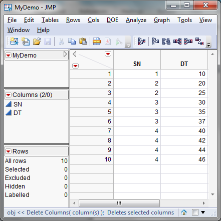 Solved: removing duplicate items in a table - JMP User Community