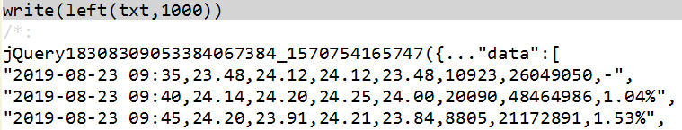 using write() to see strings without escapes