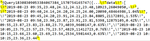internal " are escaped with \!