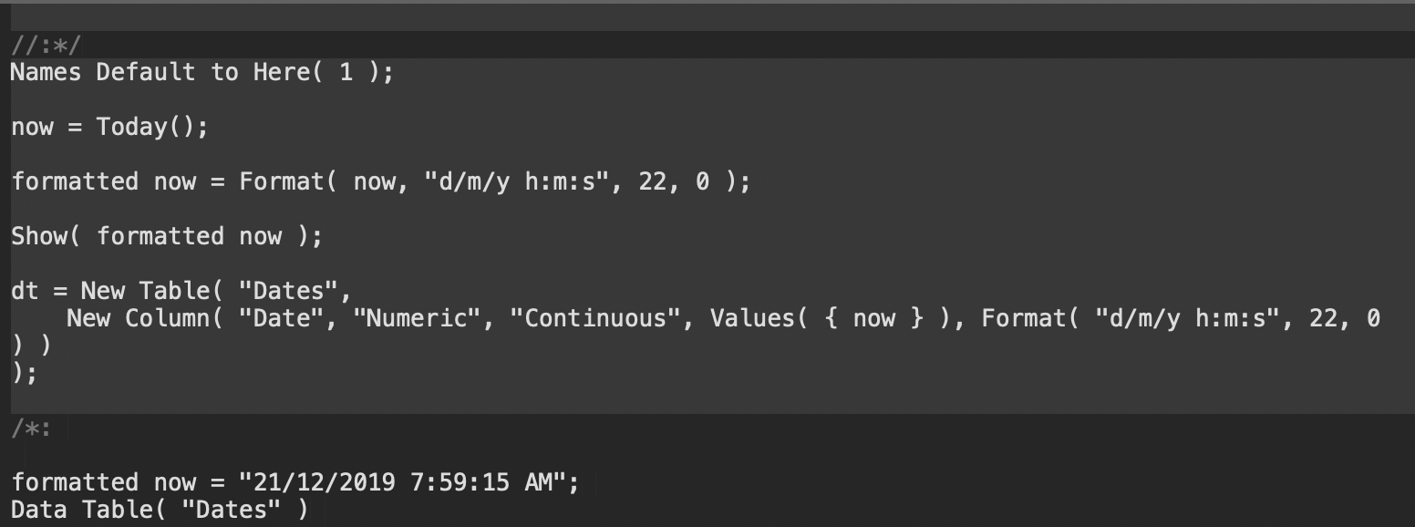 Solved: JMP 15 date time format changes - JMP User Community