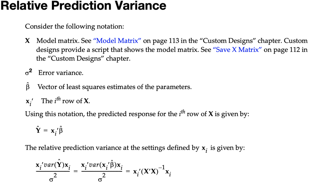 Solved Get relative prediction variance values JMP User Community