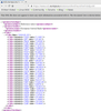 screenshot of FireFox showing an XML file of exchange rates