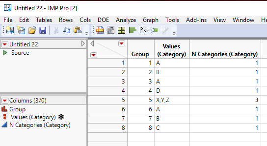 Solved: How can I split text in a column into multiple columns? - JMP User  Community