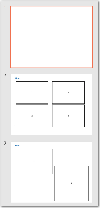 template with 4 pics and 2 pics layout
