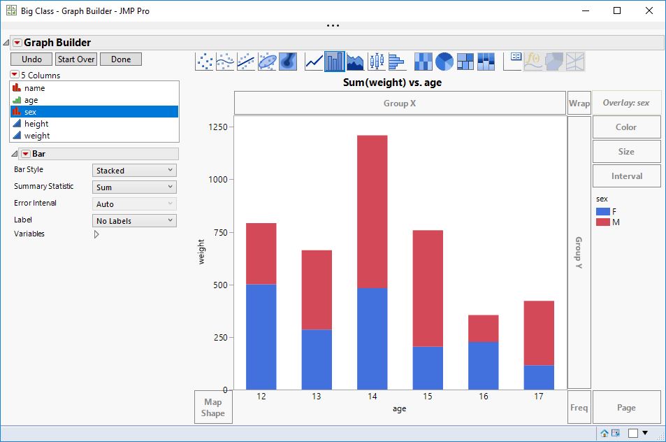 Solved: Stacked Bar Graph Builder with >10 Discrete Overlay Items ...