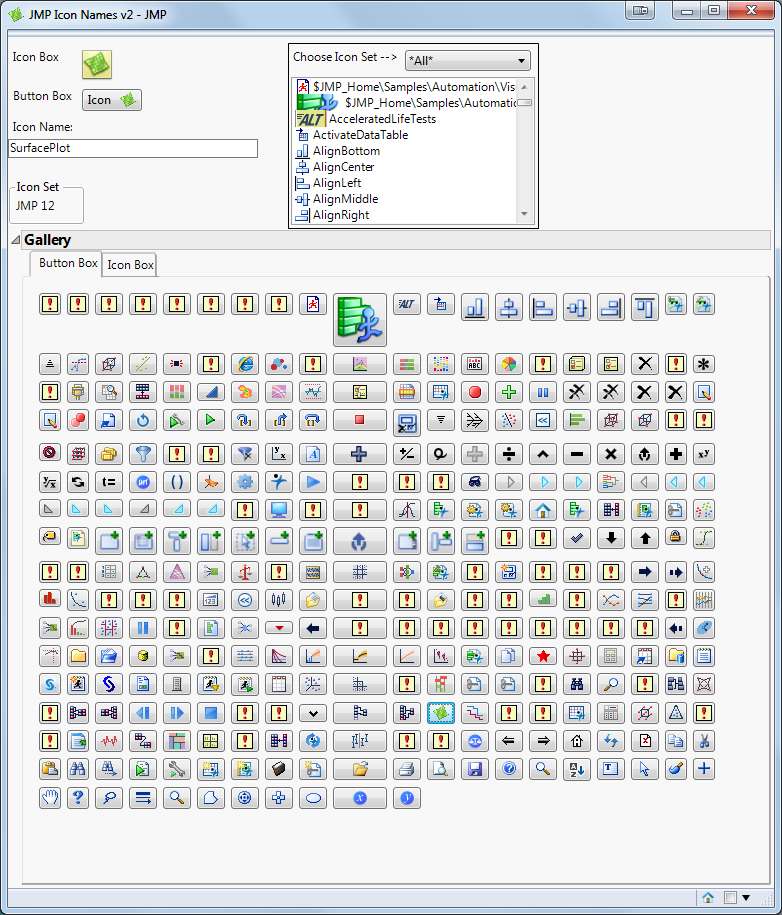 Icon Names Addin JMP User Community
