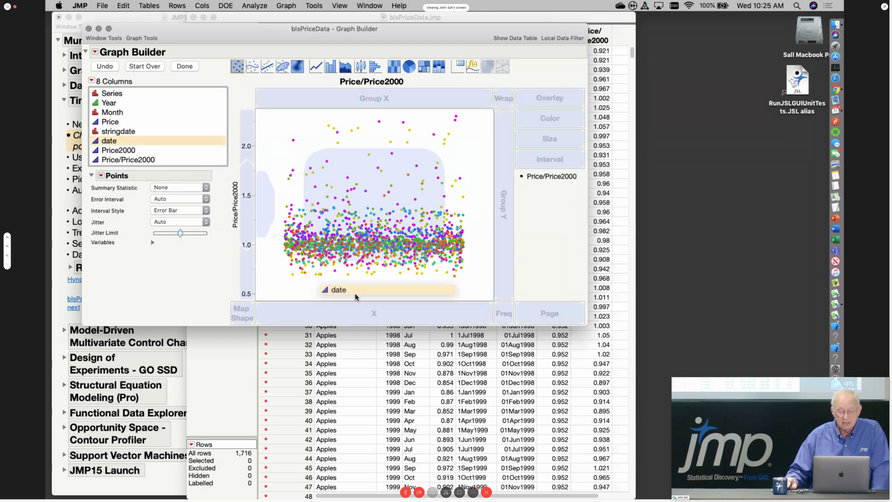 Discovery Online plenary session features new tools in JMP 15, including time series forecasting.