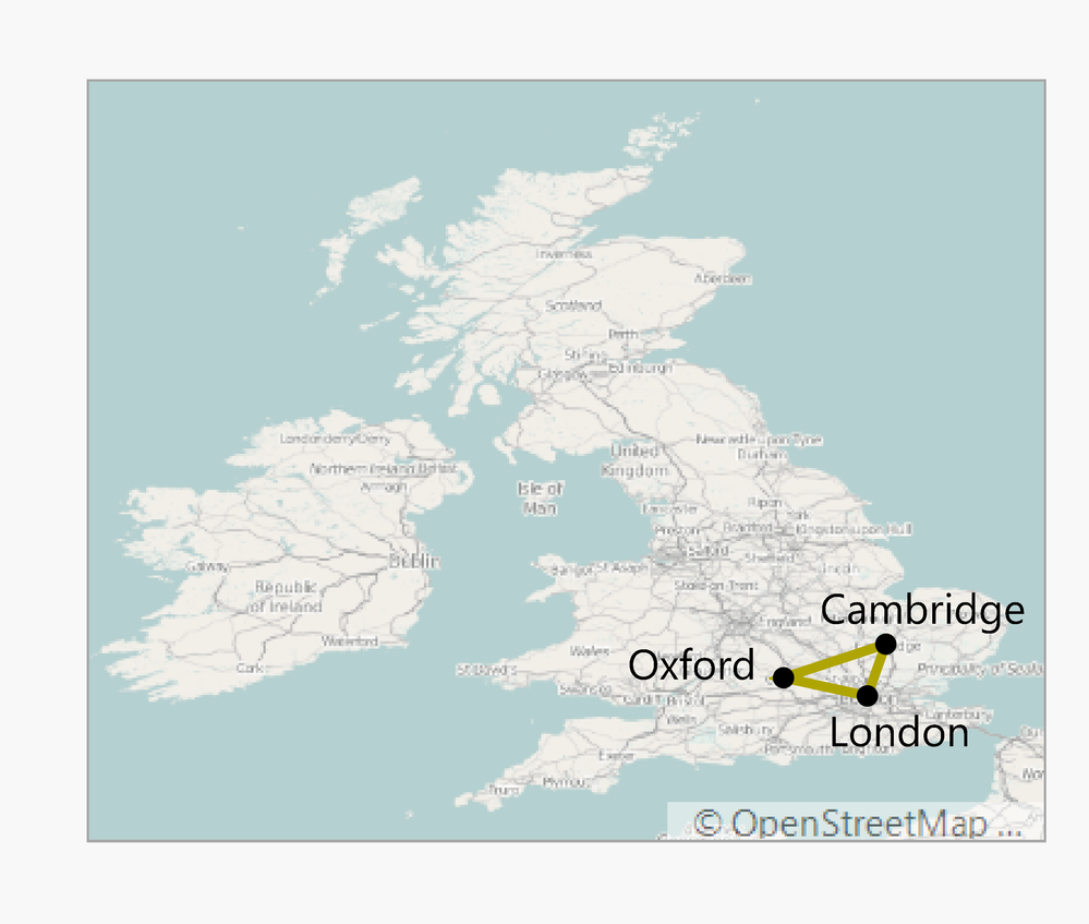 "The Golden Triangle" between Oxford, Cambridge and London.