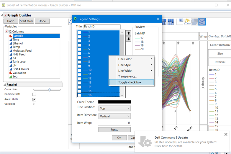 Solved: Select/ deselet all checkboxes - JMP User Community