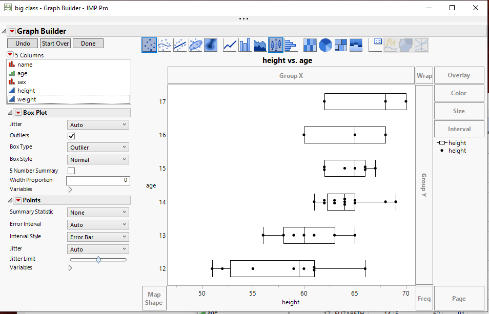 Solved Swap X and Y axis in Variability Chart JMP User Community