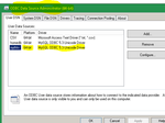 start menu, type data source...