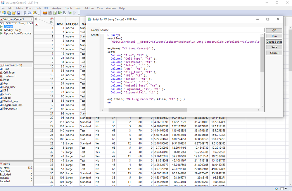 Import .xlsb file using JMP Query Builder