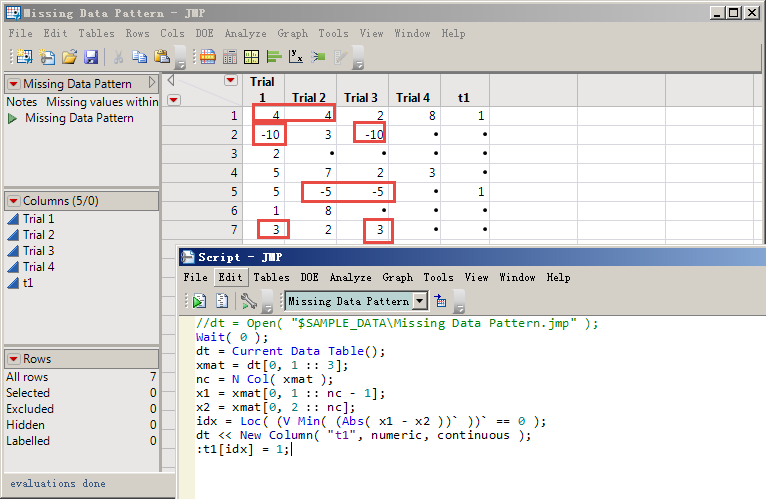 Solved: Re: How do I find rows with the same values for any two columns