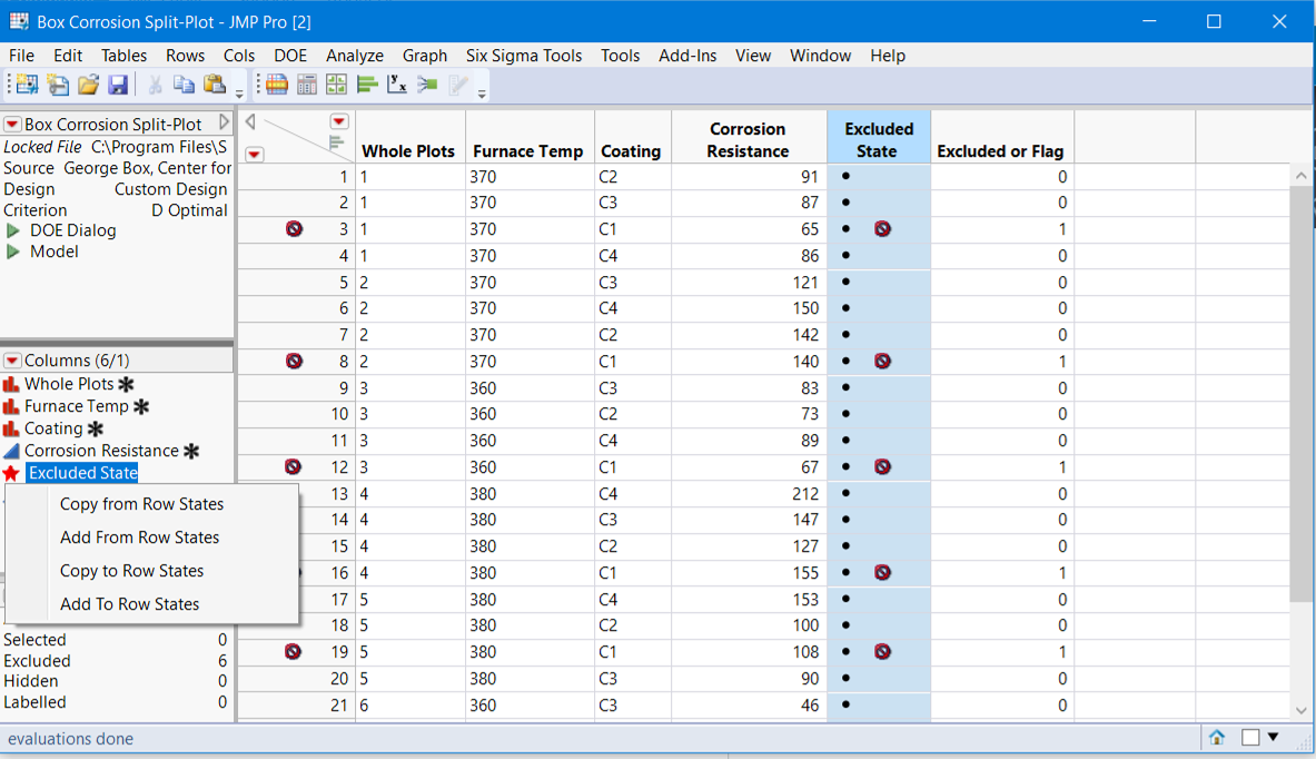 Solved Set cell value if row is selected JMP User Community