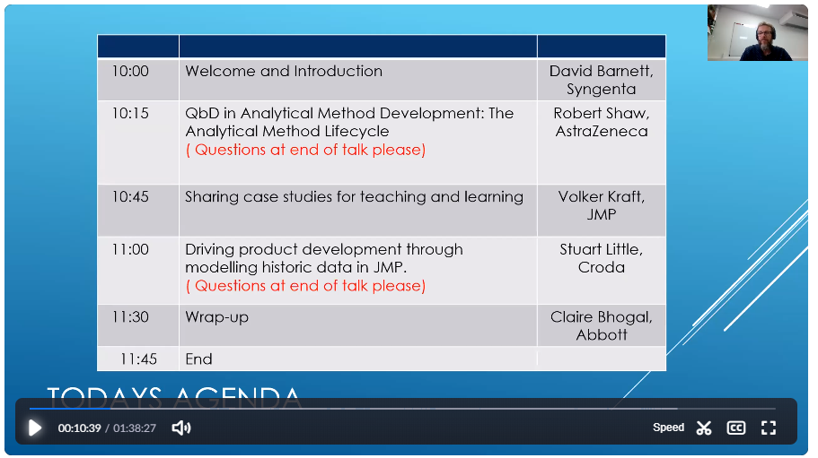 Get ready for some impressions from the UK JMP Users Group on July 9 ...